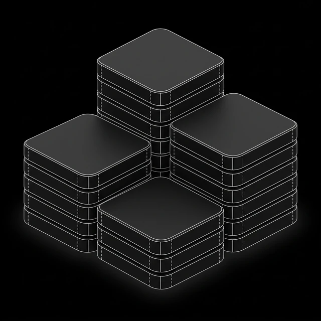 Stacked tiles, one per ingredient reviewed.
